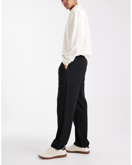 Only & Sons Black Straight Fit Trouser for men