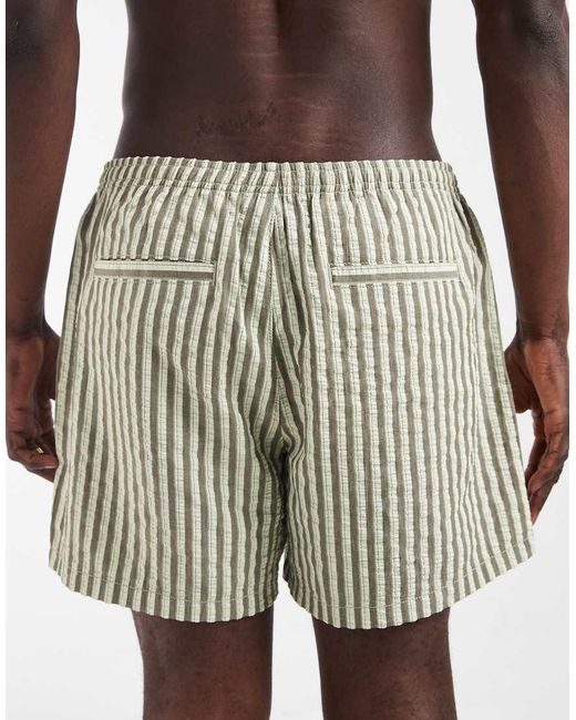 ASOS Natural Co-Ord Wide Fit Shorts for men