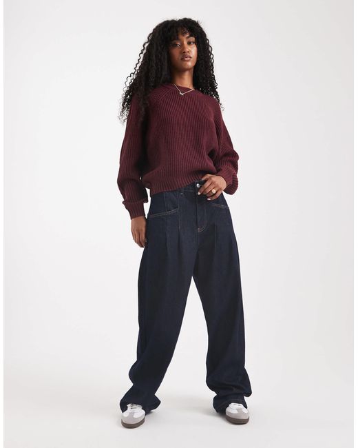 Threadbare Purple Crew Neck Jumper