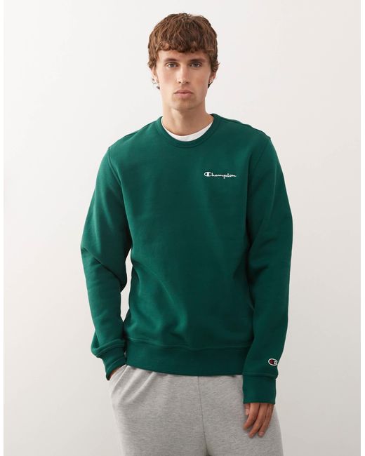 Sweat ras Champion pour homme en coloris Green