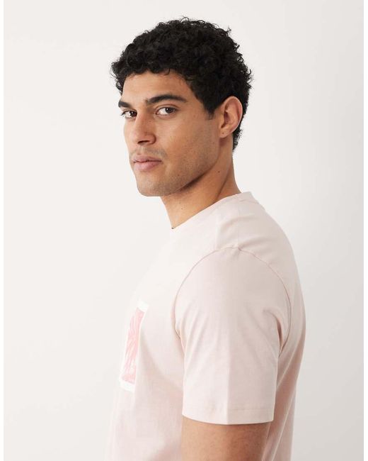Boss Brown Hugo Boss Regular Fit Graphic Short Sleeve T-shirt for men