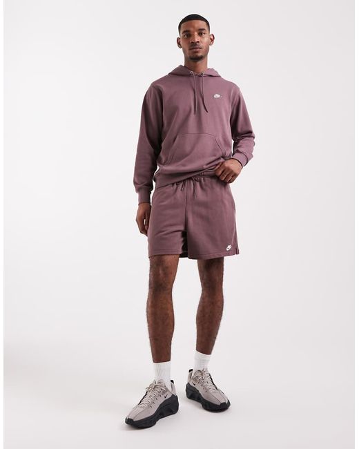 Nike Red Club French Terry Shorts for men