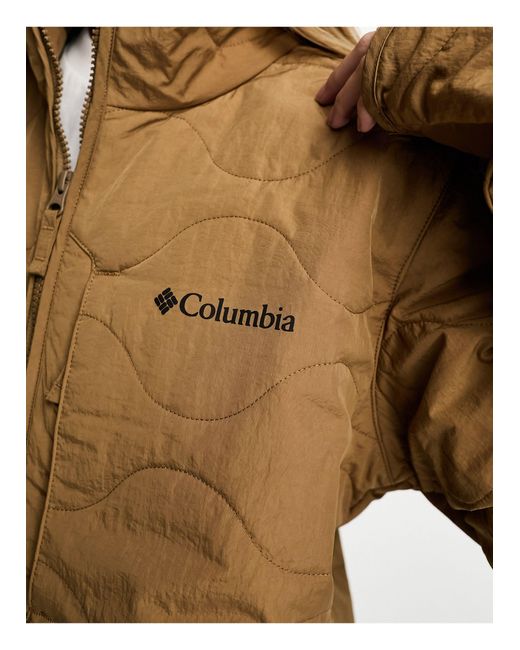 Abrigo acolchado unisex con patrón ondulado birchwood Columbia de color Brown