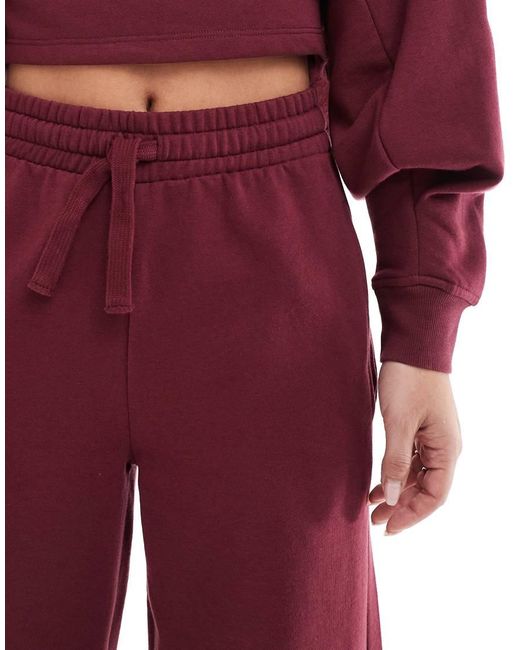 Miss Selfridge Joggingbroek Met Wijde Pijpen in het Red