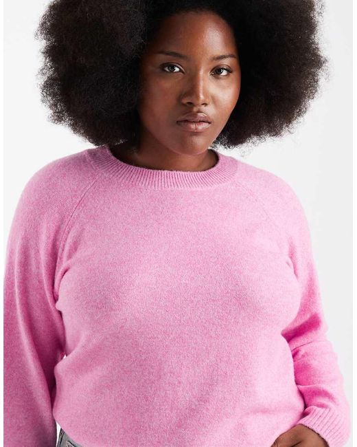 Vero Moda Pink Soft Round Neck Knitted Jumper