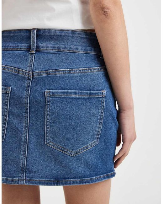 ONLY Blue Denim Mini Skirt
