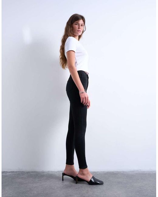 TOPSHOP Black Jamie High Rise Skinny Jean