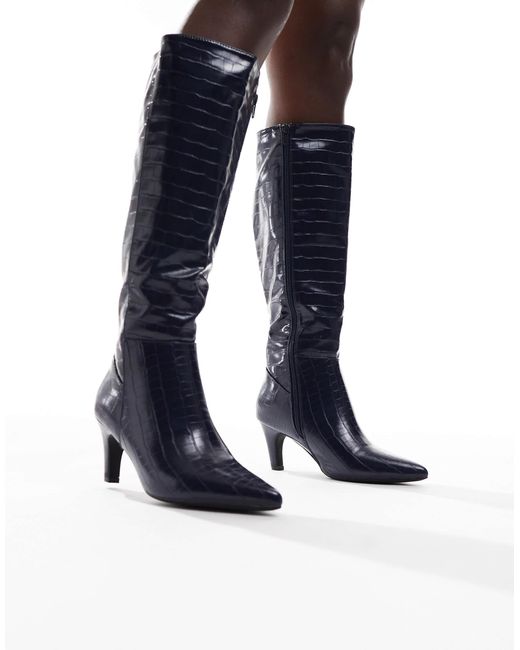 SEQWL Blue Starburst Knee Boots