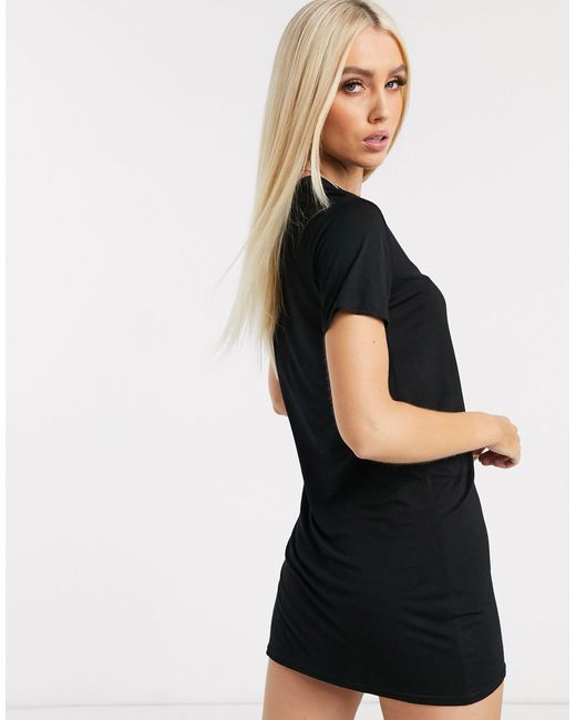 prettylittlething t shirt dress
