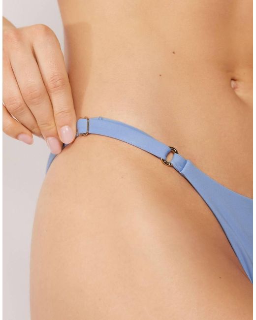 Calzedonia Blue Premium Fit Micro Brazilian Bikini Bottom