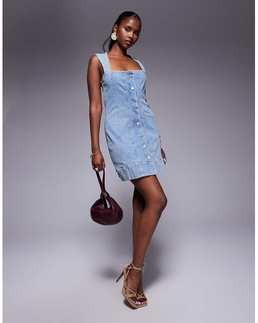 GOOD AMERICAN Blue Power Stretch Mini Dress