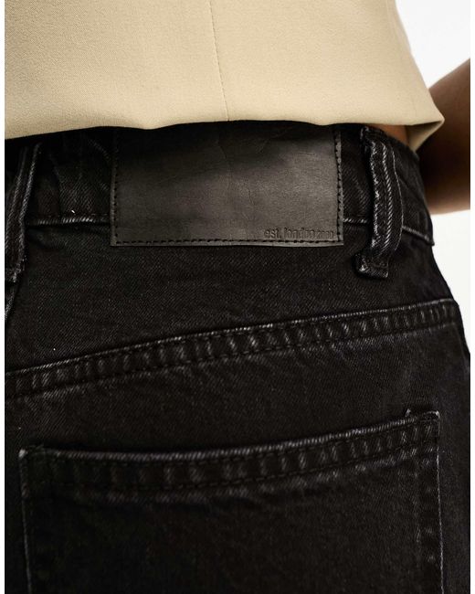ASOS Black Asos Design Tall High Rise Relaxed Mom Jeans