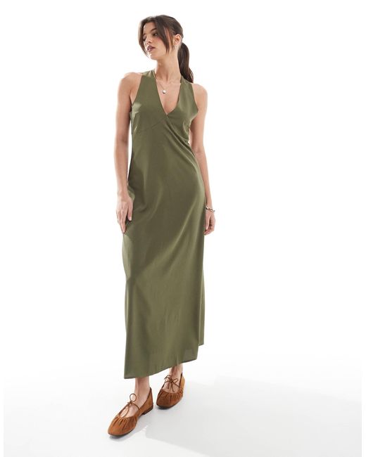 green dupioni dress Green Satin Mini Dress main image 1