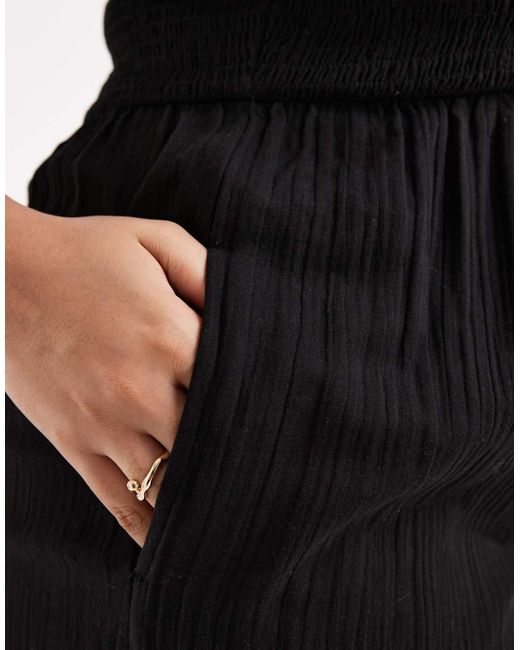 Brave Soul Black Brave Soul Curve Scoop Neck Jumpsuit