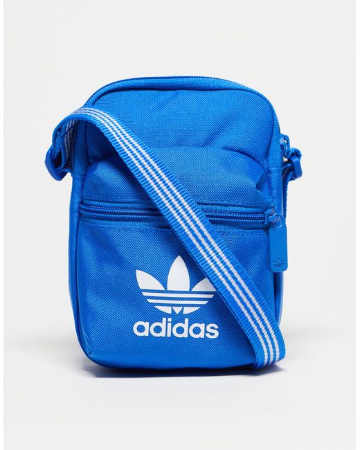 Borsetta a tracolla con logo di Adidas Originals in Blue