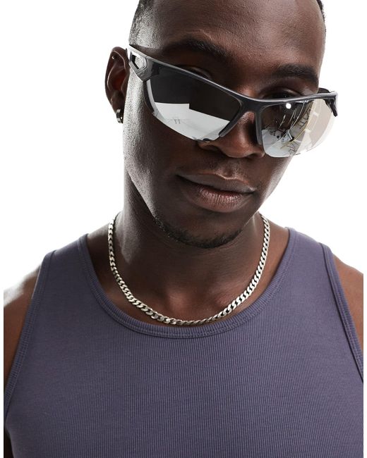 ASOS White Racer Sunglasses for men