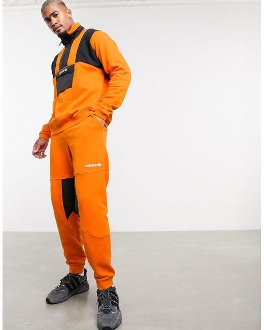 adidas Originals – Adventure – Jogginghose aus Fleece in Orange für Herren  | Lyst DE