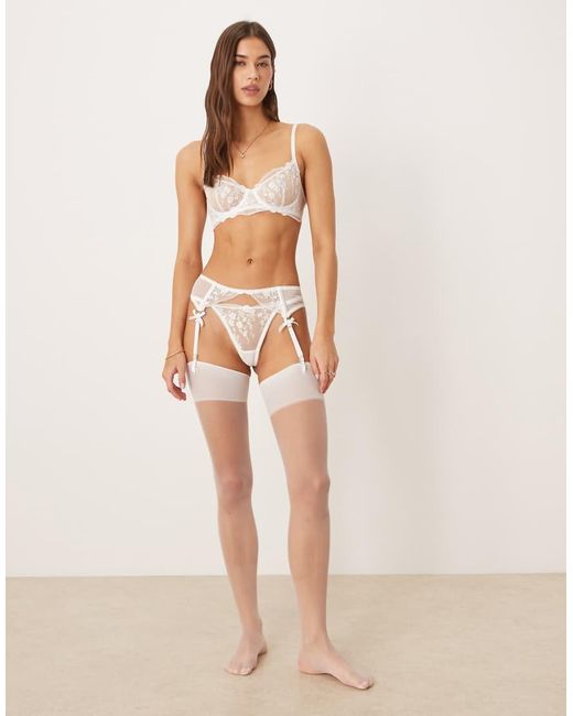 KAT THE LABEL Pink Sofia Suspender