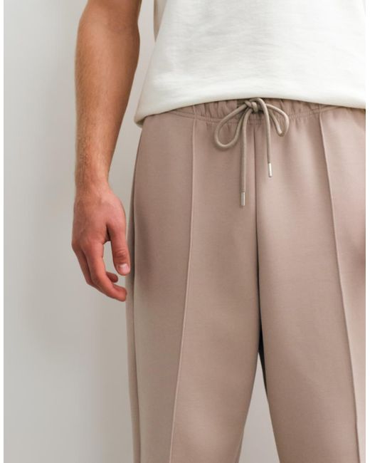 ASOS Natural Relaxed Tapered Scuba-Style Fabric Jogger for men