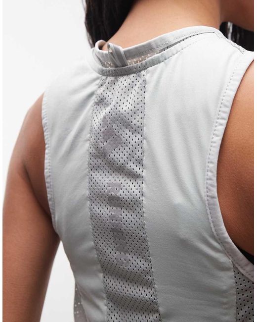 Adidas Originals White Adidas Running Vest With Pockets