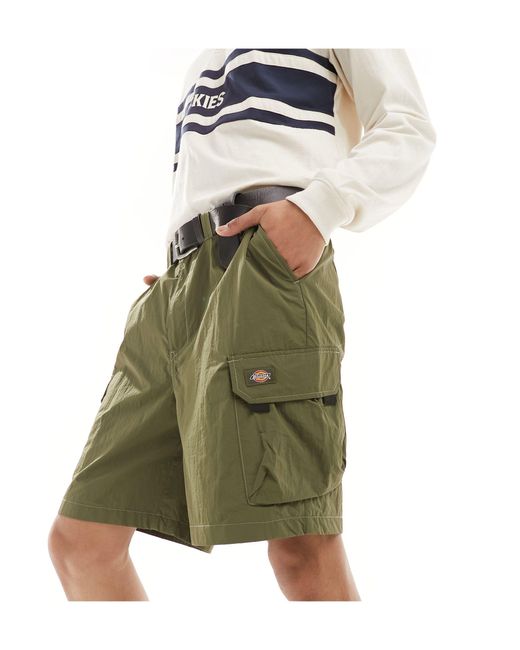 Pantalones cortos cargo caqui oscuro jackson Dickies de hombre de color Green