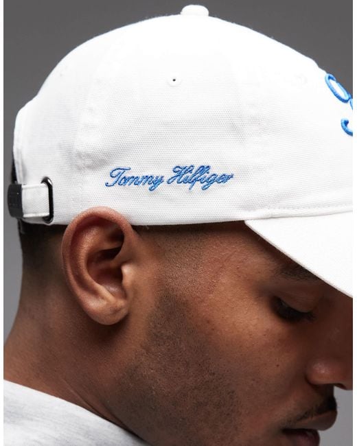 Tommy Hilfiger Brown Script Logo Cap for men
