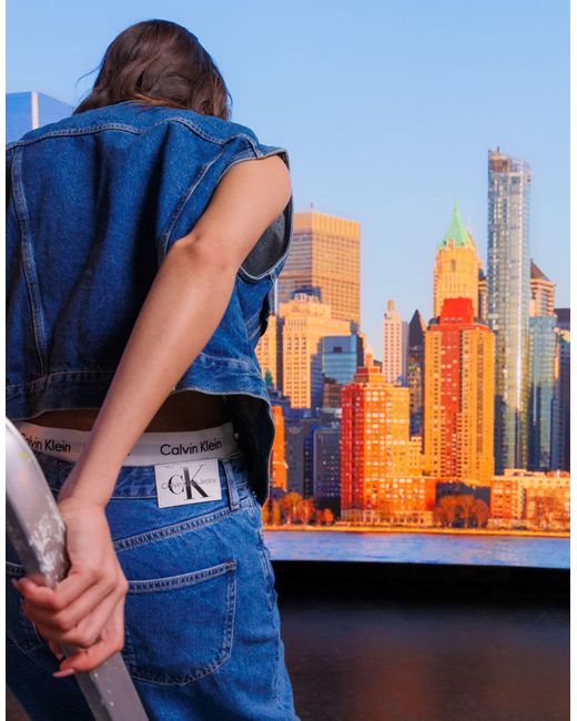 Calvin Klein Blue 90's Straight Jean