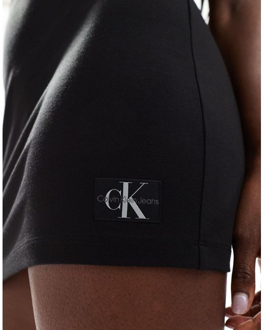 Calvin Klein Black Milano Mini Skirt