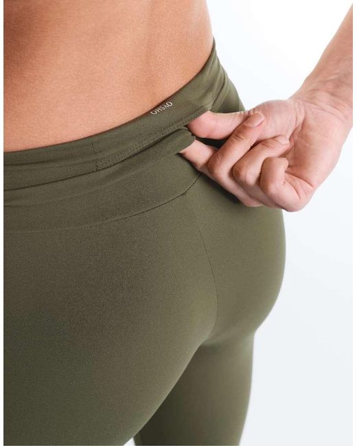 Oysho Green Comfortlux High-rise Ankle-length leggings