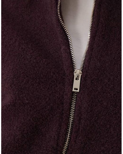 New Look Oversized Bomberjack Met Textuur in het Blue