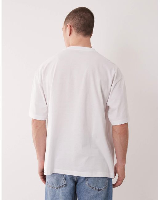 ASOS – 2er-pack basic-t-shirts in White für Herren