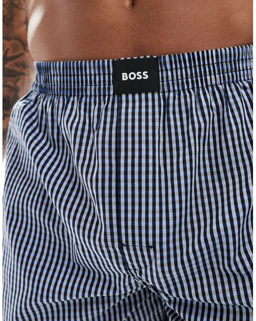 Boss Blue 2 Pack Boxer Shorts for men