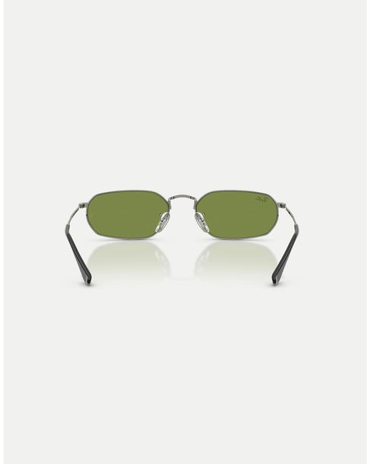 Ray-Ban Green Irregular Sunglasses With Lens