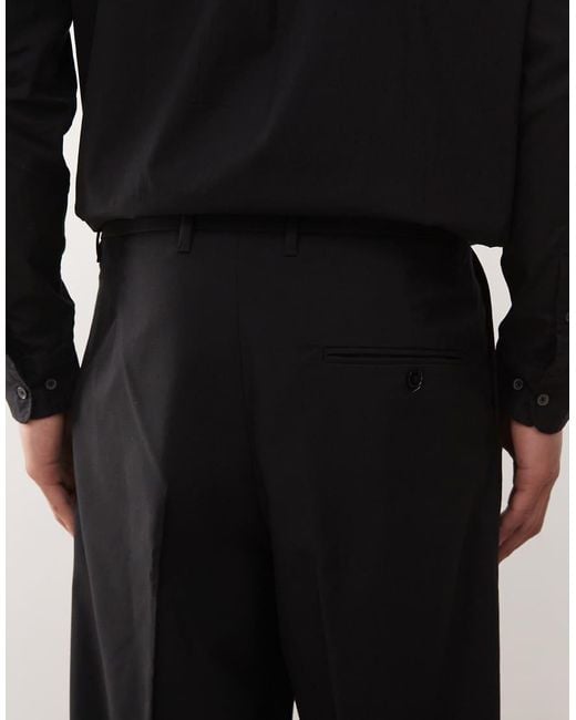 Weekday Black Co-Ord Tailored Trousers With Embroidery for men