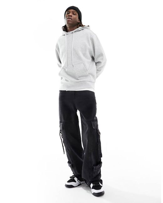 Sudadera Con Capucha En Marga De Collusion de hombre de color Gray
