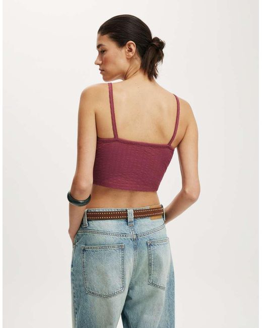Cotton On Red Hailey V Neck Cami