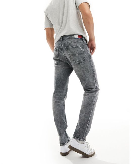 Tommy Hilfiger – austin – schmal geschnittene und schmal zulaufende jeans in Gray für Herren