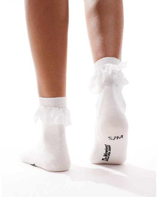 Dr. Martens White Frill Socks