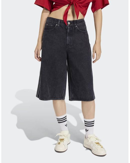 Adidas Originals Blue Firebird Jorts Denim