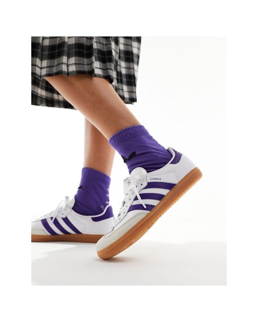 Adidas originals samba og trainers outlet white