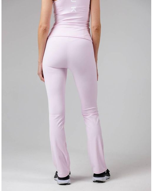 French Connection Pink Wrap Front Fcuk Stretch Yoga Pant