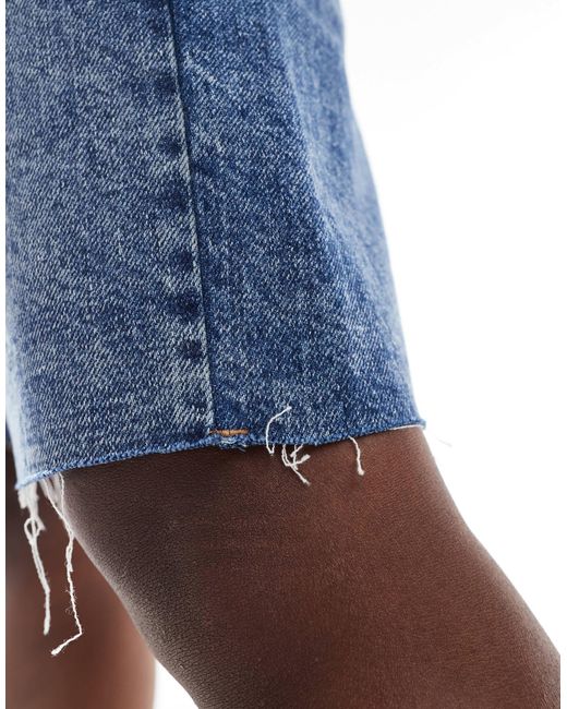 ASOS Blue – jeans-bermudashorts