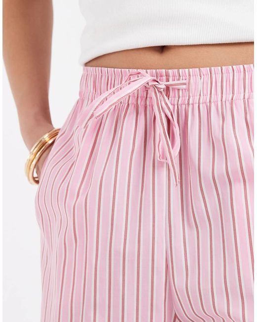 Only Petite Pink Wide Leg Trousers