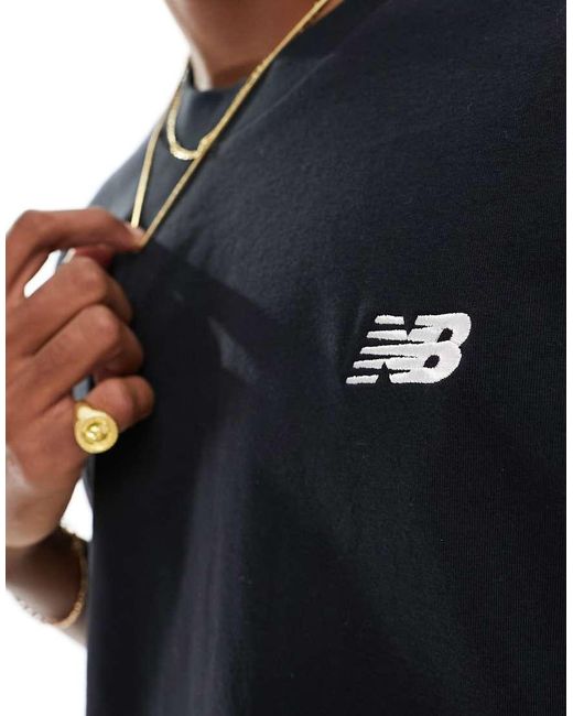 New Balance Blue New Balanace Small Logo T-shirt for men