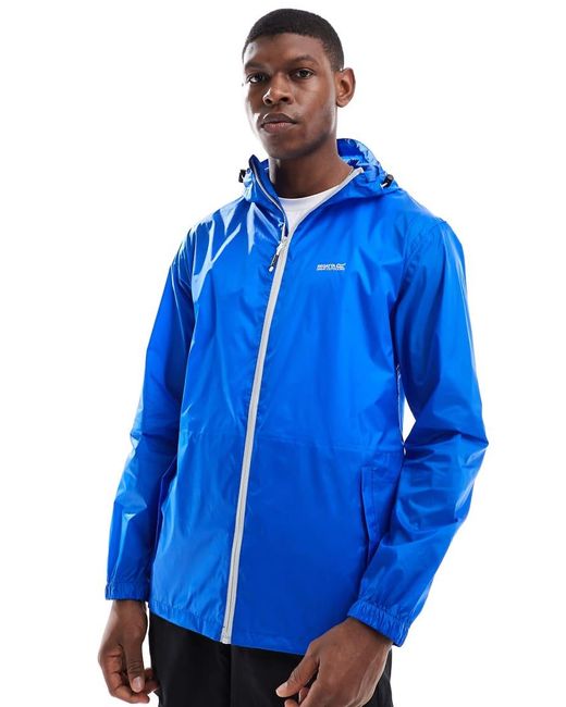 Regatta Blue Pack-It Iii Waterproof Jacket for men