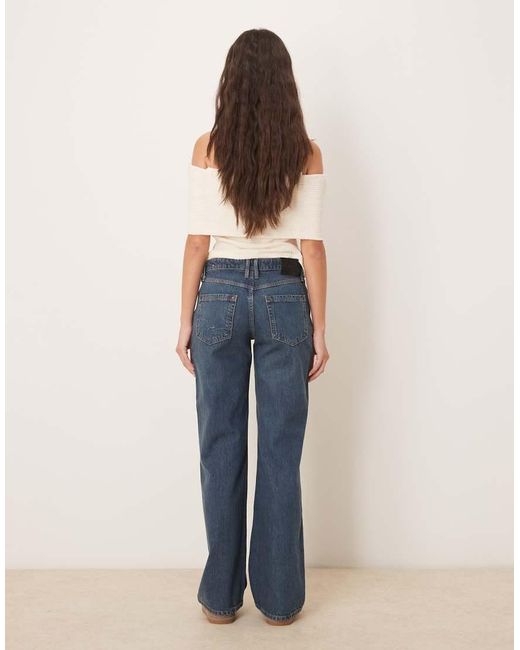 Free People Blue Tenessee Low Rise Boyfriend Jeans