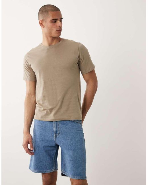 SELECTED Blue baggy Denim Shorts for men
