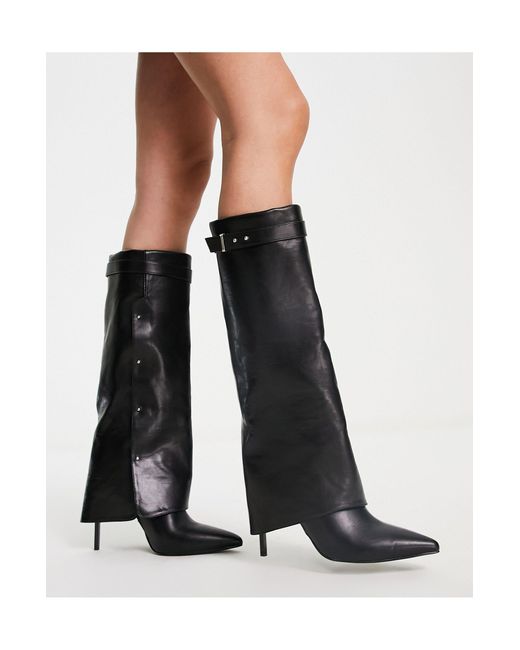 Fold over outlet heel boots