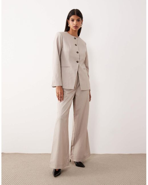 Pantalon ample d'ensemble Y.A.S en coloris Natural