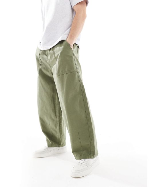 Cotton On – superweite ballon-hose in Green für Herren